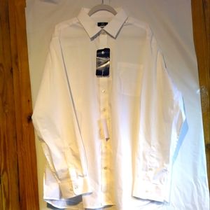 George Mens White Button Down Shirt Size 2xl (50/52)